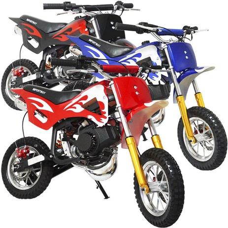 Mini Moto Infantil Gasolina 2 Tempos 49cc Cross Trilha Off Road