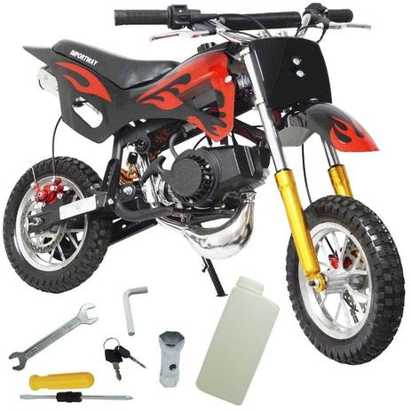 Mini Moto Infantil Gasolina 2 Tempos 49cc Cross Trilha Off Road