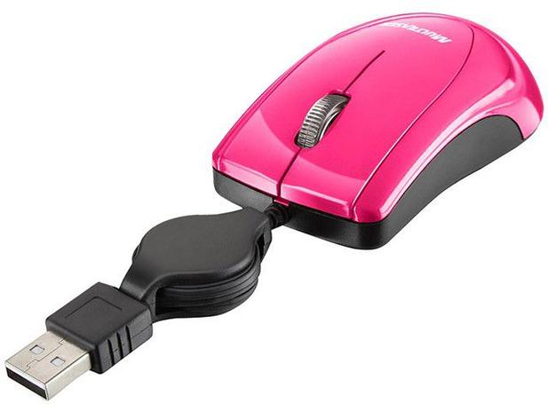 Mini Mouse Óptico cabo retrátil Usb 800dpi Rosa Multilaser MO161 Menor preço em Mini Mouse Óptico cabo retrátil Usb 800dpi Rosa Multilaser MO161