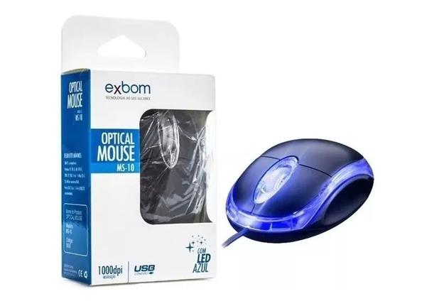 Mini Mouse Óptico Usb 1000dpi Led Otima Performance - exbom Menor preço em Mini Mouse Óptico Usb 1000dpi Led Otima Performance - exbom