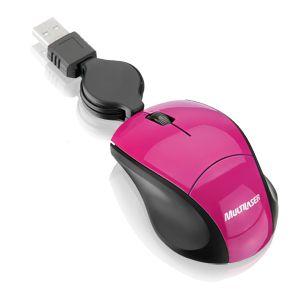Mini Mouse Rosa Retrátil Multilaser Menor preço em Mini Mouse Rosa Retrátil Multilaser