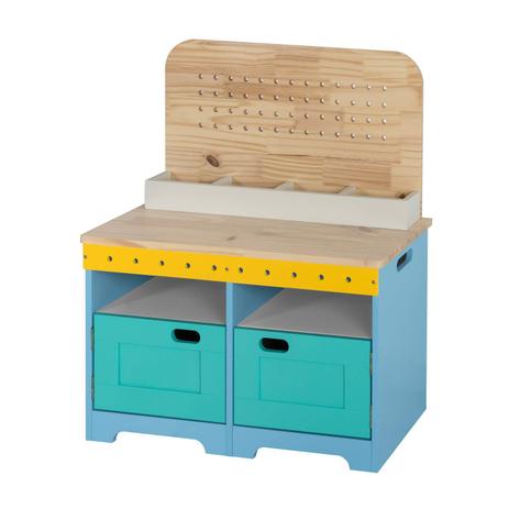 Mini Móvel Infantil Oficina Azul Siena Móveis Azul Menor preço em Mini Móvel Infantil Oficina Azul Siena Móveis Azul