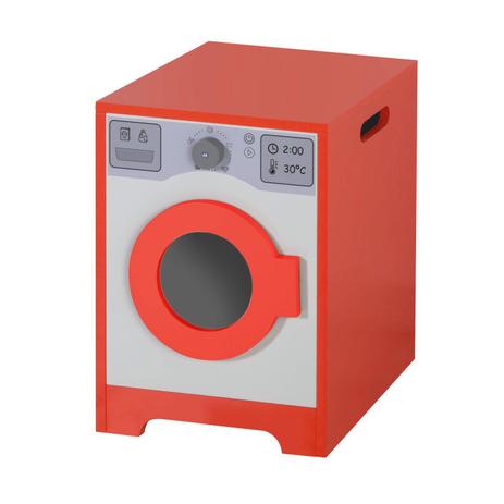 Mini Móvel Máquina de Lavar Infantil Siena Móveis Vermelho Menor preço em Mini Móvel Máquina de Lavar Infantil Siena Móveis Vermelho