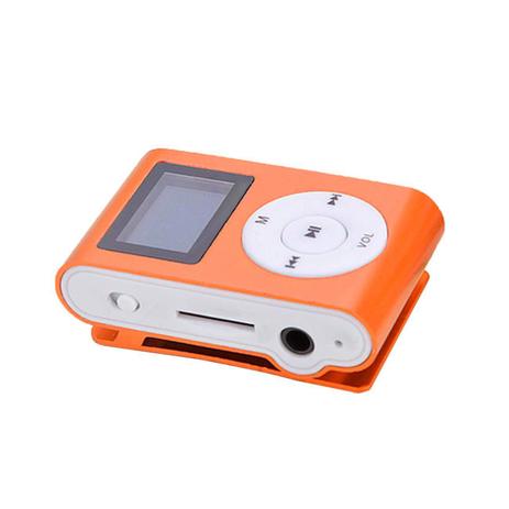 Mini Mp3 Player c/ Fone de Ouvido Laranja - Zgp Menor preço em Mini Mp3 Player c/ Fone de Ouvido Laranja - Zgp