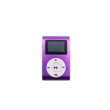 Mini Mp3 Player c/ Fone de Ouvido Roxo - Zgp Menor preço em Mini Mp3 Player c/ Fone de Ouvido Roxo - Zgp