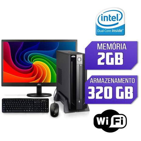 Mini PC Dual Core 2GB 320GB Wifi Monitor Teclado e Mouse - Alfatec é boa?
