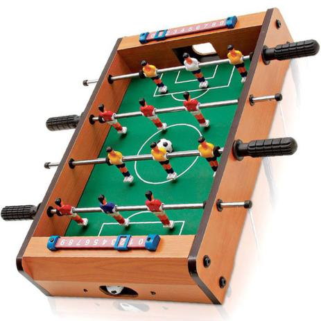 Mini Pebolim Totó Futebol de mesa 10x31x51cm Bolas e Placar - Maclen Menor preço em Mini Pebolim Totó Futebol de mesa 10x31x51cm Bolas e Placar - Maclen