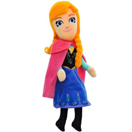 Mini Pelúcia Anna Frozen Boneca Princesa Disney - Taimes Menor preço em Mini Pelúcia Anna Frozen Boneca Princesa Disney - Taimes