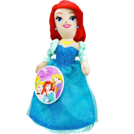 Mini Pelúcia Sereia Ariel Boneca Princesa Disney - Taimes Menor preço em Mini Pelúcia Sereia Ariel Boneca Princesa Disney - Taimes
