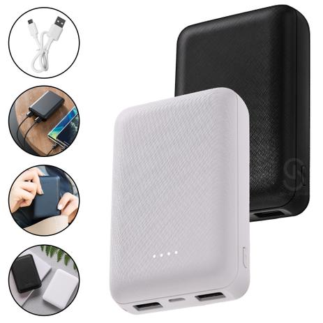 Mini Power Bank 10000 Mah Branco - IT-BLUE Menor preço em Mini Power Bank 10000 Mah Branco - IT-BLUE