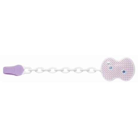 Mini Prendedor de Chupeta Universal - Lilás - Flores - Chicco Menor preço em Mini Prendedor de Chupeta Universal - Lilás - Flores - Chicco