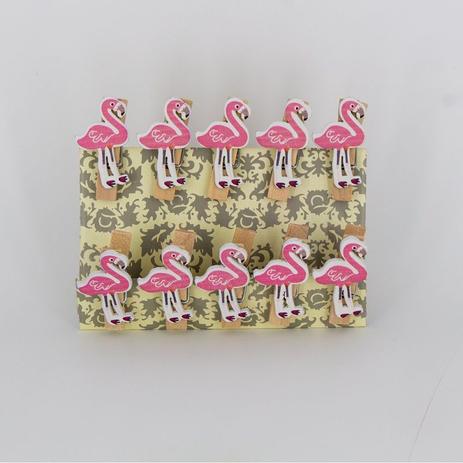 Mini Prendedores Decorados Flamingo- Kit 10 peças - Interponte Menor preço em Mini Prendedores Decorados Flamingo- Kit 10 peças - Interponte