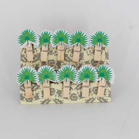 Mini Prendedores Decorados Folhagem Verde- kit 10 peças - Interponte Menor preço em Mini Prendedores Decorados Folhagem Verde- kit 10 peças - Interponte
