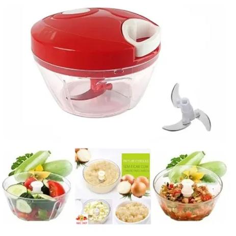 Mini Processador Alimentos Manual 3 Lâminas 123 Útil - 123Útil Menor preço em Mini Processador Alimentos Manual 3 Lâminas 123 Útil - 123Útil