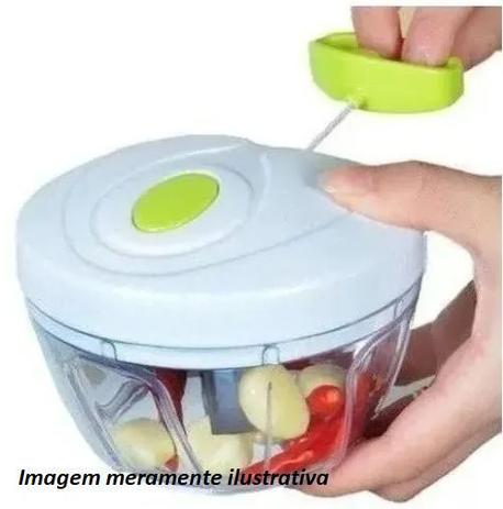 Mini processador alimentos manual 8011 - V&M Menor preço em Mini processador alimentos manual 8011 - V&M