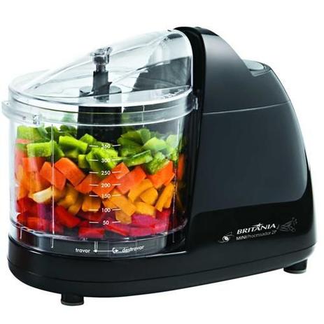 Mini Processador de Alimentos Britânia 2P - 1 Velocidade Pulsar 50W - 110V - Philco Menor preço em Mini Processador de Alimentos Britânia 2P - 1 Velocidade Pulsar 50W - 110V - Philco