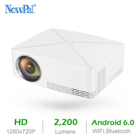 Mini Projetor 3D Android WIFI Opção 2200 Lúmen Projetor 720 P LED Projetor C80 - PRODUTO NO BRASIL - Newpal é boa?