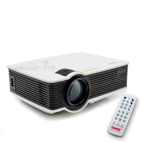 Mini Projetor Led Datashow Led Hd Tomate Hdmi 800 Lumens Hdmi 130 polegadas Multimídia Menor preço em Mini Projetor Led Datashow Led Hd Tomate Hdmi 800 Lumens Hdmi 130 polegadas Multimídia