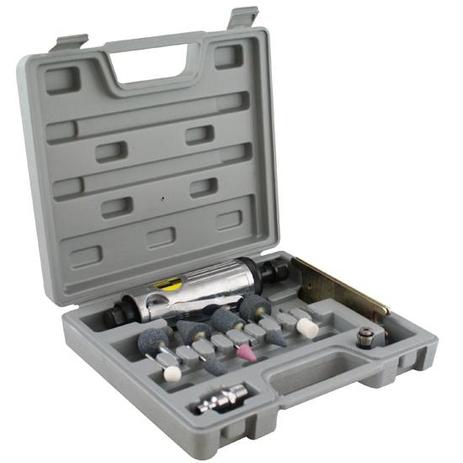 Mini Retífica e Esmeril Pneumático com Maleta e Kit EDA-8NJ Menor preço em Mini Retífica e Esmeril Pneumático com Maleta e Kit EDA-8NJ