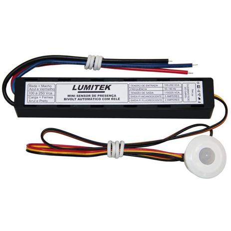 Mini sensor de presença bivolt automático - Lumitek Menor preço em Mini sensor de presença bivolt automático - Lumitek
