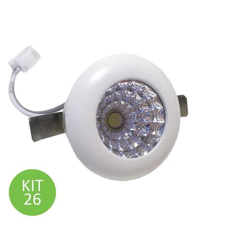 Mini Spot Led Dicróica 1w Cob Redondo Branco Frio Kit 26 - Ctb Menor preço em Mini Spot Led Dicróica 1w Cob Redondo Branco Frio Kit 26 - Ctb