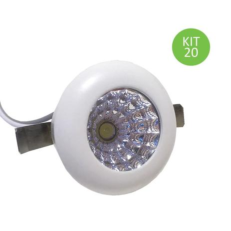 Mini Spot Led Dicróica 1w Cob Redondo Branco Quente Kit 20 - Ctb Menor preço em Mini Spot Led Dicróica 1w Cob Redondo Branco Quente Kit 20 - Ctb