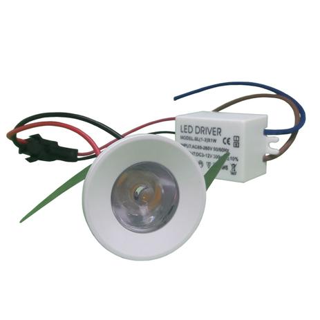 Mini Spot Led Dicróica 1W Redondo Branco Quente 110-220V Kit 6 - Power xl Menor preço em Mini Spot Led Dicróica 1W Redondo Branco Quente 110-220V Kit 6 - Power xl