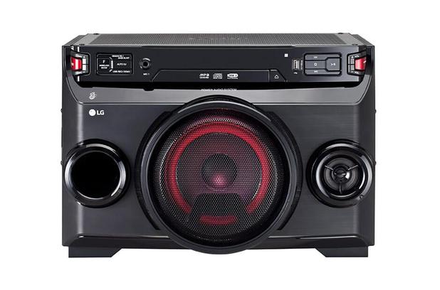 Mini System Torre LG 200W RMS CD, MP3, USB e Bluetooth X Boom Festa OM4560 Bivolt Preto Menor preço em Mini System Torre LG 200W RMS CD, MP3, USB e Bluetooth X Boom Festa OM4560 Bivolt Preto
