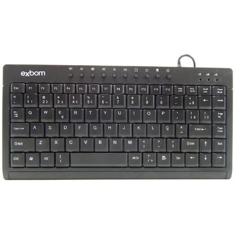 Mini Teclado Multimidia PADRÃO ABNT2 USB Exbom Bk-M57 Menor preço em Mini Teclado Multimidia PADRÃO ABNT2 USB Exbom Bk-M57