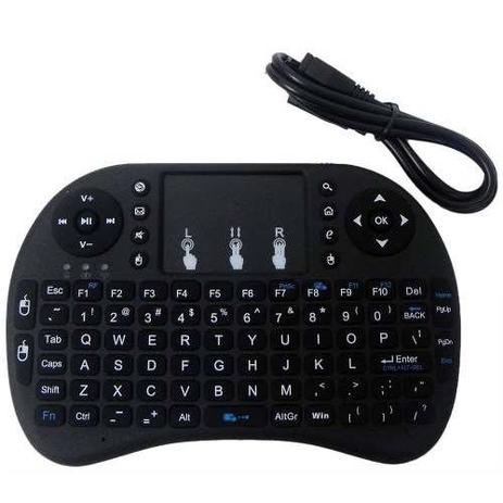 Mini Teclado Sem Fio Com Touchpad Mouse Ideal Para Smart Tv Pc Notebook - Preto - Sfs Menor preço em Mini Teclado Sem Fio Com Touchpad Mouse Ideal Para Smart Tv Pc Notebook - Preto - Sfs