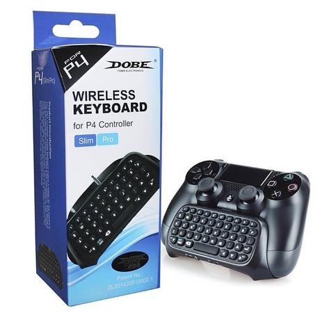 Mini Teclado Wireless Bluetooth para Controle de Playstation 4 Slim/Pro Ps4 Play 4 DOBE TP4-008 Menor preço em Mini Teclado Wireless Bluetooth para Controle de Playstation 4 Slim/Pro Ps4 Play 4 DOBE TP4-008