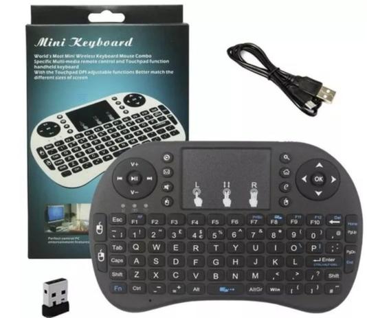 Mini Teclado Wireless Keyboard com Touchpad Usb Android Console e Tv Menor preço em Mini Teclado Wireless Keyboard com Touchpad Usb Android Console e Tv