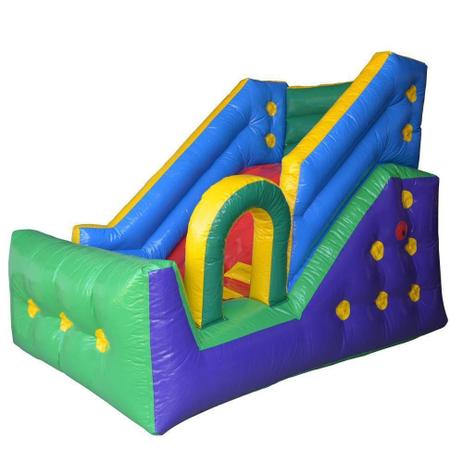 Mini Tobogã Inflável Entrada Lateral com Motor 3,30m x 2,10m - Guadaim Menor preço em Mini Tobogã Inflável Entrada Lateral com Motor 3,30m x 2,10m - Guadaim