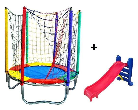 Pula pula infantil com escorregador Clearance