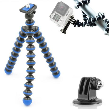 Mini Tripé Flexível GoPro - TT813 - 26,5cm Azul - Kit produtos é boa?