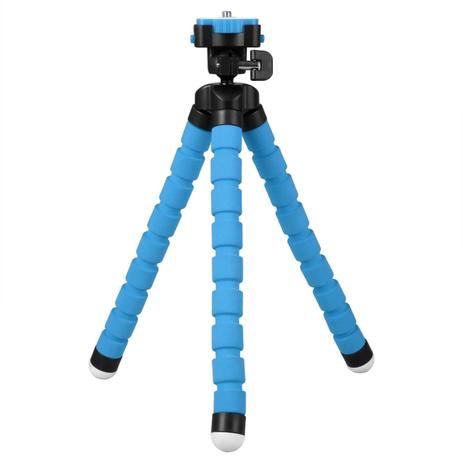 Mini Tripé Flexível Gorila KT-600 Azul - Kingjoy Menor preço em Mini Tripé Flexível Gorila KT-600 Azul - Kingjoy