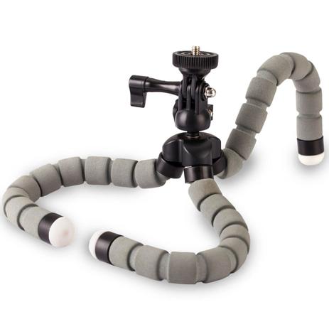 Mini Tripé Flexível Gorila KT-600s com Cabeça 360 - Cinza - Kingjoy Menor preço em Mini Tripé Flexível Gorila KT-600s com Cabeça 360 - Cinza - Kingjoy