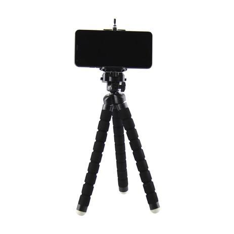 Mini Tripé Flexível p/ Celular e Câmera 24cm - Preto - Greika Menor preço em Mini Tripé Flexível p/ Celular e Câmera 24cm - Preto - Greika