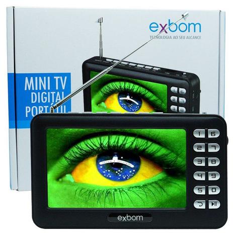 Mini Tv Digital Portátil HD Tela 4.3 Usb Sd Rádio Fm Isdb-t Monitor Exbom MTV-43A Menor preço em Mini Tv Digital Portátil HD Tela 4.3 Usb Sd Rádio Fm Isdb-t Monitor Exbom MTV-43A