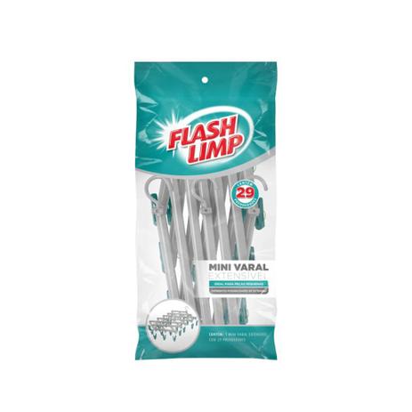 Mini Varal Extensível Para Roupas com 29 Prendedores - 29555 - Flash limp é boa?