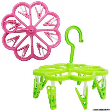 Mini Varal Redondo Plástico Multiuso Com 8 Prendedores 20 cm - FMSP Menor preço em Mini Varal Redondo Plástico Multiuso Com 8 Prendedores 20 cm - FMSP
