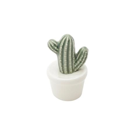 Mini Vaso Decorativo Cachepot Hamato Cactus Branco e Verde - Urban Menor preço em Mini Vaso Decorativo Cachepot Hamato Cactus Branco e Verde - Urban