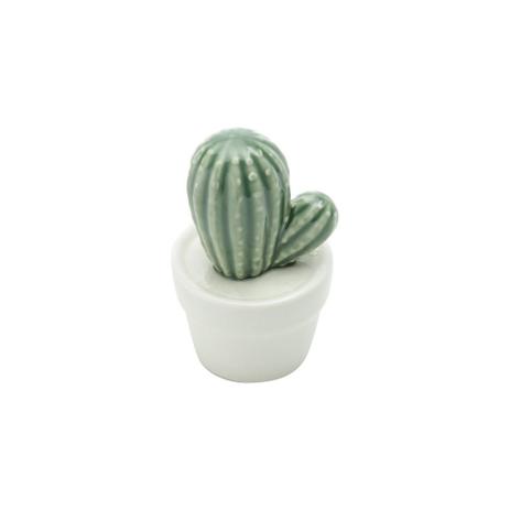Mini Vaso Decorativo Cachepot Pringlei Cactus Verde e Branco - Urban Menor preço em Mini Vaso Decorativo Cachepot Pringlei Cactus Verde e Branco - Urban