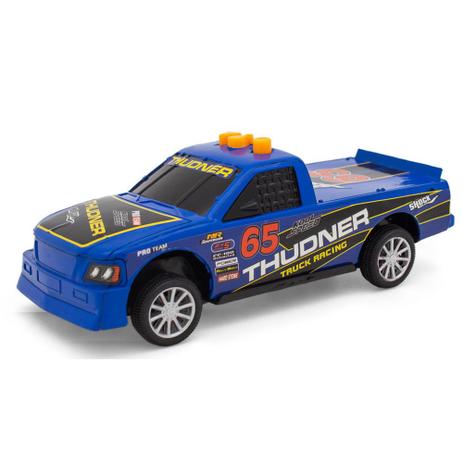 Mini Veículo com Luz - 8Cm - Muscle Racer - Aperta e Vai - Azul - Toyng Menor preço em Mini Veículo com Luz - 8Cm - Muscle Racer - Aperta e Vai - Azul - Toyng