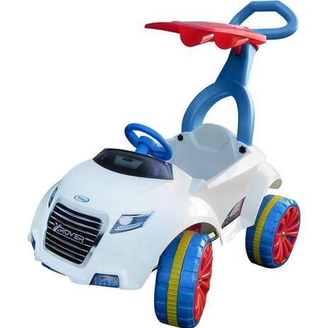 Mini Veículo Infantil Carro com Empurrador Xrover Pedal Branco - Xalingo Menor preço em Mini Veículo Infantil Carro com Empurrador Xrover Pedal Branco - Xalingo
