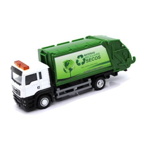 Mini Veículo JR Truck - Escala 1:32 - Caminhão de Lixo Reciclável - California Toys Menor preço em Mini Veículo JR Truck - Escala 1:32 - Caminhão de Lixo Reciclável - California Toys