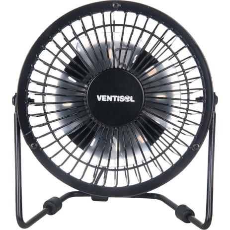 Mini Ventilador 14cm 3W Ventisol USB Preto Menor preço em Mini Ventilador 14cm 3W Ventisol USB Preto