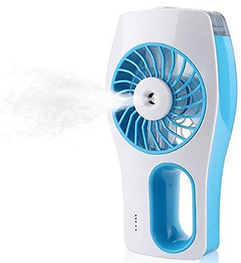 Mini Ventilador Climatizador Umidificador Para Casa Com Bateria Recarregavel Azul Portatil (VEN-2) - Braslu é boa?