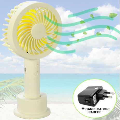 Mini Ventilador Portátil Recarregável + adaptador Amarelo CBRN07271 - Commerce Brasil Menor preço em Mini Ventilador Portátil Recarregável + adaptador Amarelo CBRN07271 - Commerce Brasil