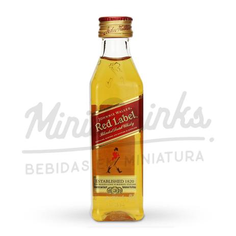 Mini Whisky Johnnie Walker Red Label 50ml Menor preço em Mini Whisky Johnnie Walker Red Label 50ml